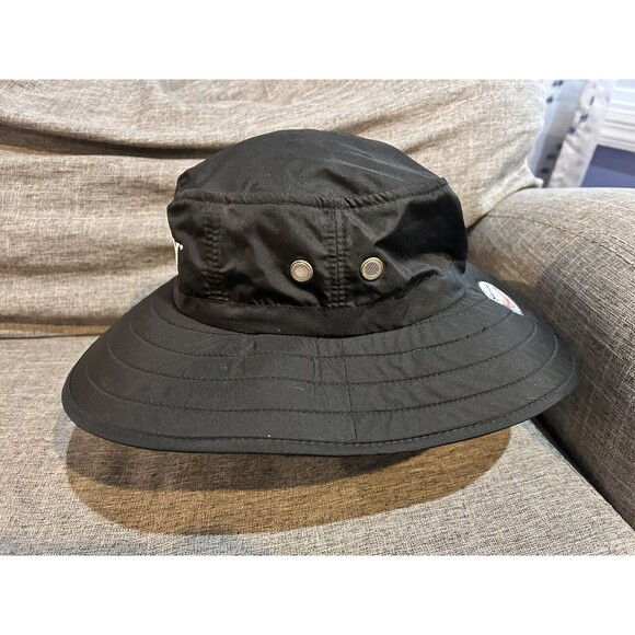 Srixon Black Nylon Bucket Hat One Size Golf Rain Outdoors Fishing - Picture 3 of 7